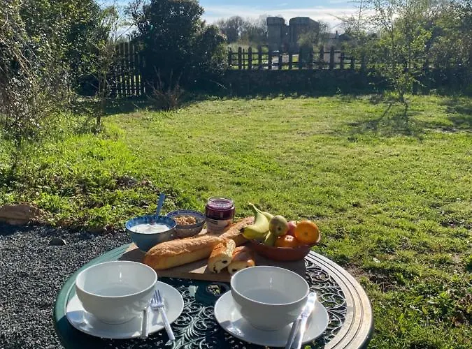 Vue Du Chateau A La Petite Ferme D'alpacas بيت للعطل Sanzay